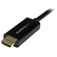 Adapter DisplayPort naar HDMI Startech DP2HDMM3MB 4K Ultra HD 3 m Zwart - thumbnail