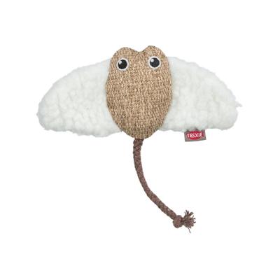 Trixie rog stof / pluche met kattenkruid / catnip wit / beige
