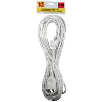 Verlengsnoer wit 10M, met randaarde (hangverpakking) - thumbnail