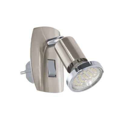 Eglo StopcontactspotMini 4 met schakelaar nikkel mat - 92924
