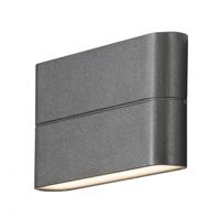 KonstSmide Vlakke up en downlighterChieri 17cm antraciet - 7973-370 - thumbnail