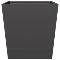 Plantenbakken 2 st 50x50x50 cm staal zwart - thumbnail