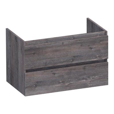 Brauer Joy - Onderkast - 80 cm - met 2 Softclose Lades Greeploos en 1 Sifon Uitsparing - Driftwood