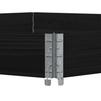 Verhoogde plantenbak zeshoekig 160x160 cm grenenhout zwart - thumbnail