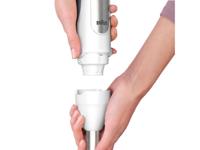 Braun MQ7020 WH Staafmixer 1000 W BPA-vrij, Traploze snelheidsinstelling, Met mixbeker Wit, Zilver - thumbnail
