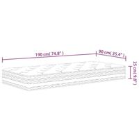 Pocketveringmatras middelhard 90x200 cm superkingsize - thumbnail