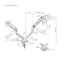 Schermtafel Support Aisens DT32TSR-297 17" 32" - thumbnail