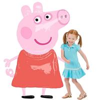 Airwalker Peppa Pig Folieballon - 91x121 cm - thumbnail