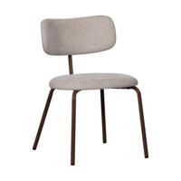 WOOOD Eetkamerstoel 'Travis' Geweven stof, kleur Off White - thumbnail