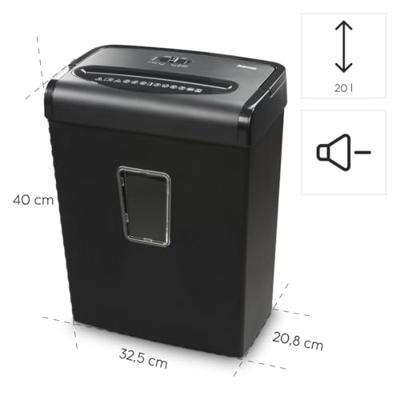Hama Papiervernietiger Premium M8 Shredder Met Veiligheidsniveau P5 T5 E4 20l