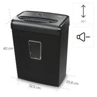 Hama Papiervernietiger Premium M8 Shredder Met Veiligheidsniveau P5 T5 E4 20l - thumbnail