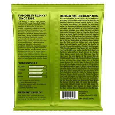 Ernie Ball 2856 Medium Scale Regular Slinky Bass 45-105 snarenset voor elektrische basgitaar - thumbnail