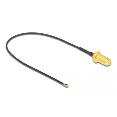 Delock WiFi-antenne Aansluitkabel [1x SMA-bus - 1x IPEX-stekker] 0.2 m Zwart