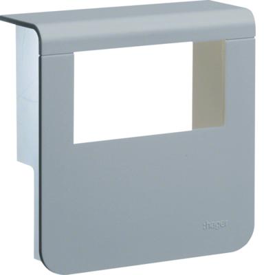 Afdekkap voor outlet, 80mm aluminium