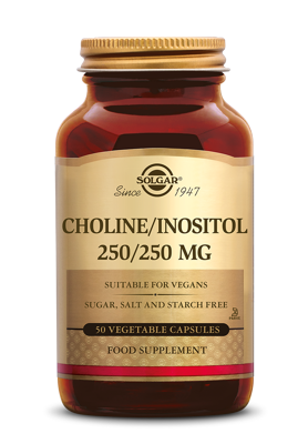 Solgar Choline/Inositol 250/250 mg Capsules