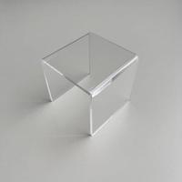 Acryl-bruggetje 15x15cm hoog 150mm trans - thumbnail