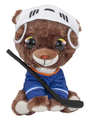 Lumo Stars knuffel hond ijshockey Teemu junior 15 cm pluche