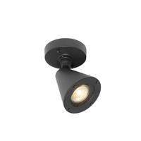 QAZQA Moderne buiten wandlamp zwart IP44 verstelbaar - Ciara - thumbnail