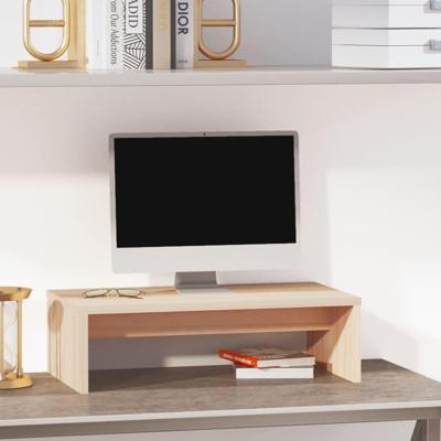 Monitorstandaard 50x27x15 cm massief grenenhout