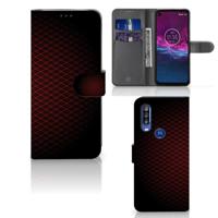 Motorola One Action | Telefoon Hoesje | Geruit Rood - thumbnail