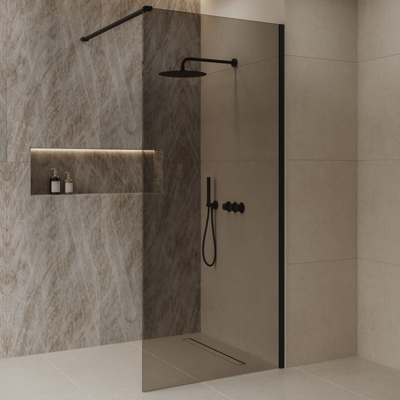 Inloopdouche Best-Design Dalis 120x200 cm Nero Mocha