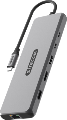 Sitecom 10 in 1 USB4 Power Delivery Multiport adapter