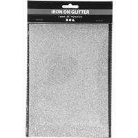 Creativ Company Opstrijkfolie glitter zilver, a5 - thumbnail
