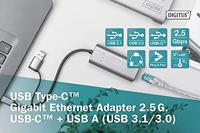 Digitus DN-3028 Netwerkadapter 2.5 GBit/s USB, USB-A 3.0, USB-A 3.1 Gen 1, USB-A 3.2 Gen 1, USB-A - thumbnail