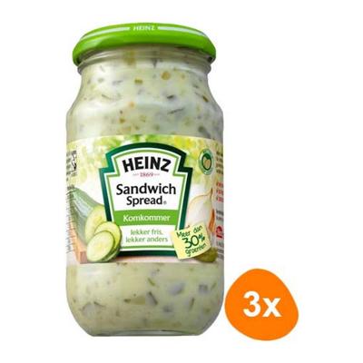 Heinz - Sandwich Spread Komkommer - 3x 303g Heinz - Sandwich Spread Komkommer - 3x 303g