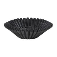 Kandelaar wave - zwart - ø13.5x4 cm - thumbnail