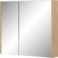 Saqu spiegelkast 80x14x70cm naturel eiken - thumbnail