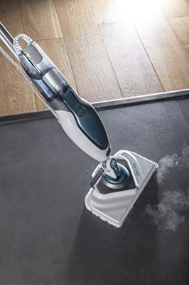 BLACK & DECKER FSM1630-QS - Deltahead stoommop - 1600 W - 4 accessoires - Wit/Blauw - thumbnail