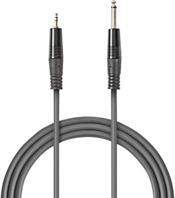 Stereo audiokabel | 2x 6,35 mm male - 3,5 mm male | 3,0 m | Grijs