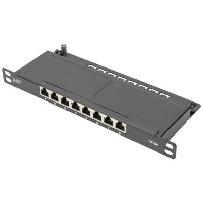 Digitus DN-91608S-SL-EA 8 poorten Patchpaneel 254 mm (10) CAT 6A 0.5 HE Ingericht Digitus DN-91608S-SL-EA 8 poorten Patchpaneel 254 mm (10) CAT 6A 0.5 HE Ingericht