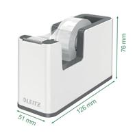 Leitz Plakbanddispenser WOW 5364 Wit, Blauw Rolbreedte (max.): 19 mm Rollengte (max.) 33 m - thumbnail