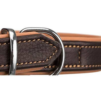 TRIXIE HONDENRIEM ACTIVE COMFORT VERSTELBAAR LEER BRUIN / LICHTBRUIN 200X2,5 CM - thumbnail