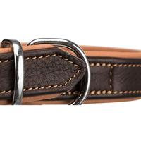 TRIXIE HALSBAND HOND ACTIVE COMFORT LEER BRUIN / LICHTBRUIN 21-32X2,5 CM - thumbnail