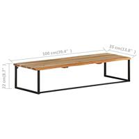 VidaXL Kapstok met schap 100x35x22 cm massief acaciahout - thumbnail