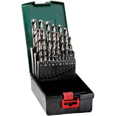 Metabo 627669000 Metaal-spiraalboorset 25-delig 1 mm, 1.5 mm, 2 mm, 2.5 mm, 3 mm, 3.5 mm, 4 mm, 4.5 mm, 5 mm, 5.5 mm, 6 mm, 6.5 mm, 7 mm, 7.5 mm, 8 mm, 8.5 mm, Metabo 627669000 Metaal-spiraalboorset 25-delig 1 mm, 1.5 mm, 2 mm, 2.5 mm, 3 mm, 3.5 mm, 4 mm, 4.5 mm, 5 mm, 5.5 mm, 6 mm, 6.5 mm, 7 mm, 7.5 mm, 8 mm, 8.5 mm,