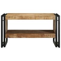 Salontafel 70x50x38 cm massief ruw mangohout - thumbnail