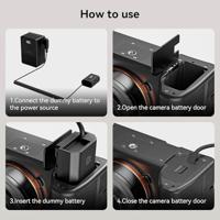 SmallRig 4253 Dummy Battery Power Cable D-Tap to NP-FZ100 - thumbnail