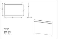 Germania Adana Spiegel Wit - thumbnail