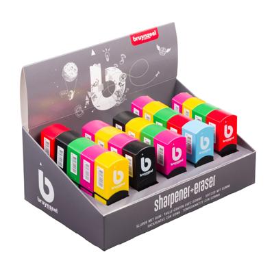Bruynzeel Puntenslijper Met Gum Display 25 Stuks Bruynzeel Puntenslijper Met Gum Display 25 Stuks