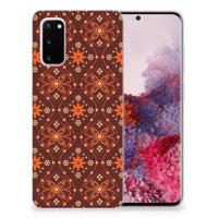 Samsung Galaxy S20 | TPU bumper | Batik Brown - thumbnail