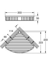 Grohe Bau Cosmopolitan doucherek hoekmontage 30,3x23,3x5cm chroom - thumbnail