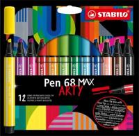 Stabilo Pen 68 Max, Arty Etui 12 Kleuren - thumbnail