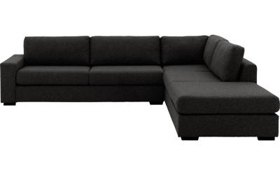 Goossens Bank Lucca grijs, stof, 3-zits, stijlvol landelijk met ligelement rechts Goossens Bank Lucca grijs, stof, 3-zits, stijlvol landelijk met ligelement rechts