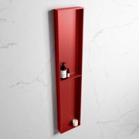 MONDIAZ EASY Nis 89,5x29,5cm in solid surface kleur Fire | Fire. 2 vakken geschikt voor in- of opbouw - thumbnail