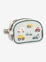 Etui voor jongens VOERTUIGEN A Little Lovely Company bleekblauw - thumbnail