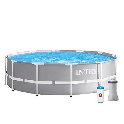 Intex 26716 bovengronds zwembad Zwembad met frame Rond 8592 l Grijs